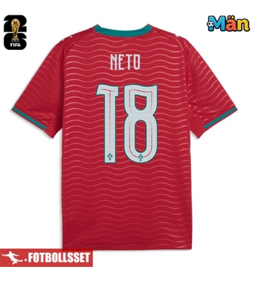 Portugal Pedro Neto #18 Hemmatröja VM 2026 Kortärmad